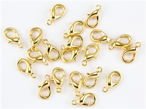 Lobster Claws Clasps 15mm - Gold