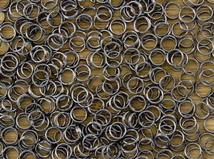 Split Ring Rings 5mm 24G - Gun Metal Grey Hematite Metallic