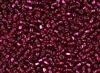 6/0 Miyuki Japanese Seed Beads - Cranberry Silver Lined Square Hole #24A