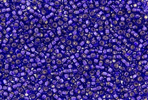 6/0 Miyuki Japanese Seed Beads - Violet Silver Lined Square Hole #30