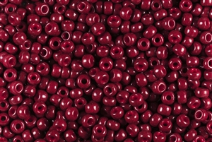 6/0 Miyuki Japanese Seed Beads - Dyed Opaque Maroon #1464