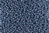 6/0 Miyuki Japanese Seed Beads - Metallic Steel Blue Luster Matte #2030