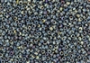 6/0 Miyuki Japanese Seed Beads - Opaque Denim Blue Picasso #4516