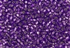 8/0 Miyuki Japanese Seed Beads - Purple Poppy Silver Lined Square Hole #26