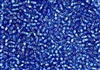 8/0 Miyuki Japanese Seed Beads - Capri Blue Silver Lined Square Hole #32