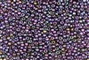 8/0 Miyuki Japanese Seed Beads - Transparent Galactic Purple Iris #2292