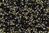 8/0 Miyuki Japanese Seed Beads with Czech Coating - Black Marea