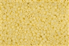 8/0 Miyuki Japanese Seed Beads - Duracoat Dyed Opaque Light Lemon Ice #D4451