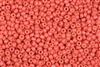 8/0 Miyuki Japanese Seed Beads - Duracoat Dyed Opaque Guava Pink #D4464