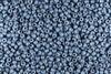 8/0 Miyuki Japanese Seed Beads - Duracoat Dyed Opaque Blue Bayberry #D4482