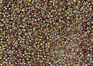 11/0 Miyuki Japanese Seed Beads with Czech Coating - Crystal Magic Apple