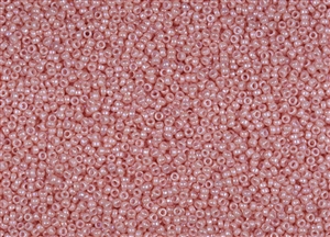 15/0 Miyuki Japanese Seed Beads - Opaque Tea Rose Luster #596