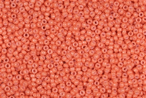 15/0 Miyuki Japanese Seed Beads - Dyed Opaque Peach #1363