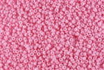 15/0 Miyuki Japanese Seed Beads - Dyed Opaque Pink #1370