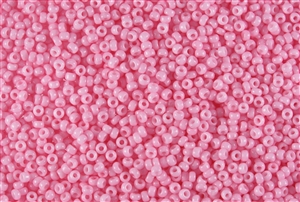 15/0 Miyuki Japanese Seed Beads - Dyed Opaque Pink #1370