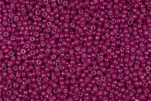 15/0 Miyuki Japanese Seed Beads - Dyed Opaque Purple Amaranth Wine #1376