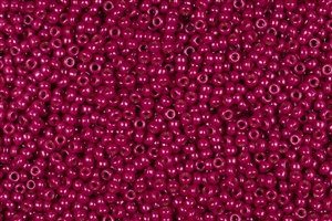 15/0 Miyuki Japanese Seed Beads - Dyed Opaque Dark Fuchsia #1465