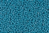 15/0 Miyuki Japanese Seed Beads - Dyed Opaque Teal Pacific Blue Luster #1471L