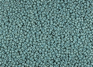 15/0 Miyuki Japanese Seed Beads - Opaque Seafoam Green Luster Matte #2028