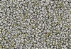 15/0 Miyuki Japanese Seed Beads with Czech Coating - White Opaque Vitrail Matte