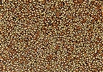 15/0 Miyuki Japanese Seed Beads with Czech Coating - Black California Gold Rush