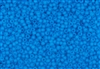 6/0 Matsuno Japanese Seed Beads - Milky Azure Blue Frosted #F221A