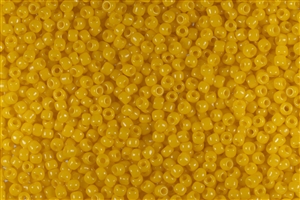 8/0 Matsuno Japanese Seed Beads - Opaque Sunglow Yellow #404A