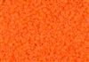 8/0 Matsuno Japanese Seed Beads - Milky Neon Orange Frosted #F205