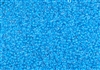 11/0 Matsuno Japanese Seed Beads -  Azure Blue Lined Crystal #221A