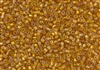 11/0 Matsuno Japanese Seed Beads - Hyacinth Orange Rainbow Silver Lined #637