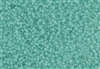 11/0 Matsuno Japanese Seed Beads - Milky Minty Seafoam Green Frosted #F219A