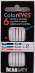 6 x Beadsmith ColorEYES Beading Needles Size No. 10, 11, 12 - ASSORTED