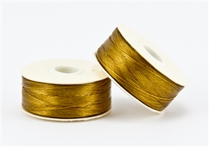 Nylon Nymo Beading Thread 64 Yard Bobbin Size D - GOLD