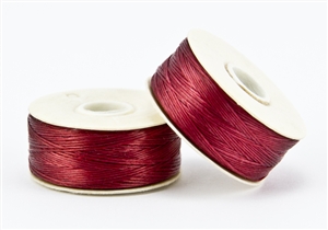 Nylon Nymo Beading Thread 64 Yard Bobbin Size D - RED