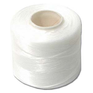 Nylon Nymo Beading Thread 250 Yard Large Bobbin Size D - WHITE