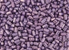 Rulla Two Hole Cylinder Czech Glass Beads - Opaque Luster Amethyst R122