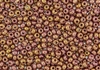 6/0 Czech Seed Beads - Opaque Rose Gold Topaz Luster