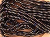 4mm Czech Glass Spacer Beads Rondelles - Iris Brown Metallic