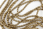 Glass Rice Pearl Beads 6x4mm - Bronze