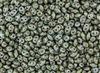 SuperDuo 2/5mm Two Hole Czech Glass Seed Beads - Luster Opaque Green Picasso SD787