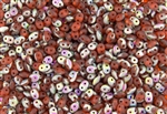 SuperDuo 2/5mm Two Hole Czech Glass Seed Beads - Hyacinth Matte Vitral SD870