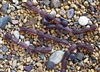Strand of Sea Glass Nugget Beads - Medium Amethyst