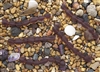 Strand of Sea Glass Small Nugget Beads - Medium Amethyst