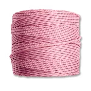 S-Lon (Superlon) Nylon Beading Cord TEX210 - 77 Yards - ROSE