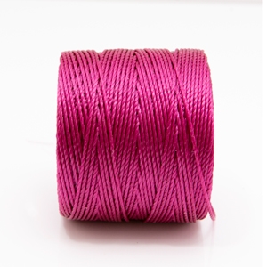 S-Lon (Superlon) Nylon Beading Cord TEX210 - 77 Yards - MAGENTA