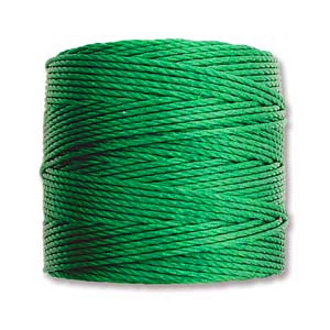 S-Lon (Superlon) Nylon Beading Cord TEX210 - 77 Yards - GREEN