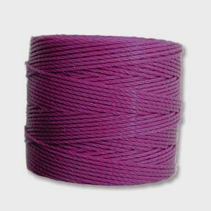 S-Lon (Superlon) Nylon Beading Cord TEX210 - 77 Yards - PLUM