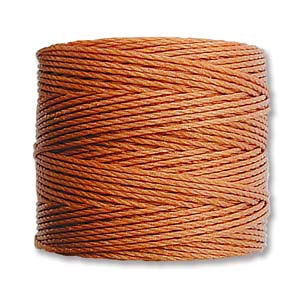 S-Lon (Superlon) Nylon Beading Cord TEX210 - 77 Yards - COPPER