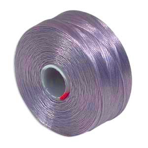 S-Lon (Superlon) Nylon Beading Thread - Size D - TEX45 - 78 Yards - LAVENDER