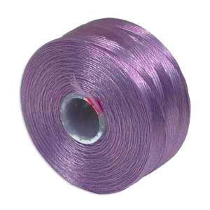 S-Lon (Superlon) Nylon Beading Thread - Size D - TEX45 - 78 Yards - ORCHID